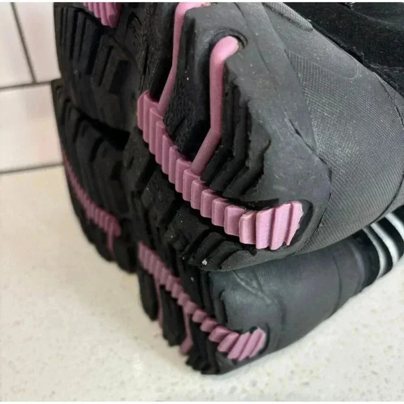 Totes Girls Juliet Water Resistant Leather Rain Snow Boots Purple Sz 4 - Picture 9 of 10